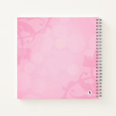 イチゴの妖精パーソナライズされた ノートブック (裏面)