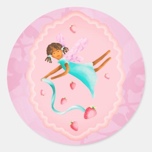 イチゴの妖精 ラウンドシール (正面)