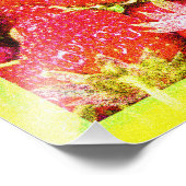 「イチゴの実の積み重ね」かわいい写真。買今 フォトプリント (角)