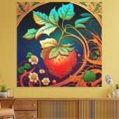 イチゴの恵み キャンバスプリント (インサイチュ (リビング))