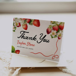 イチゴの感謝カード サンキューカード