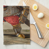 イチゴの戦士 キッチンタオル (四つ折り)