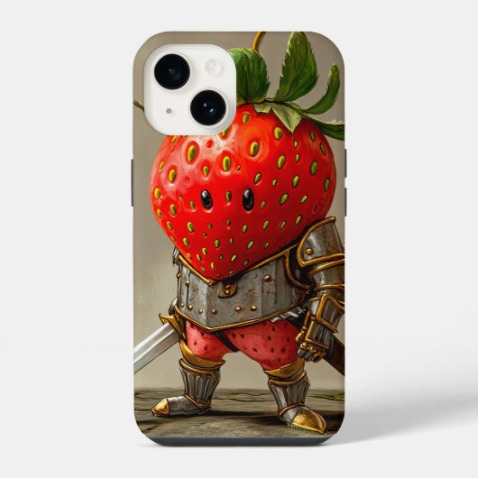イチゴの戦士 iPhoneケース (裏面)