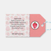 イチゴの手作りバス＆ボディラベル | タグ (正面(横))