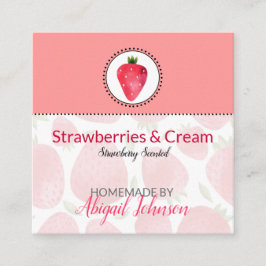 イチゴの手作りバス＆ボディラベル | タグ