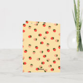 イチゴの最初の誕生日 招待状 (裏面)