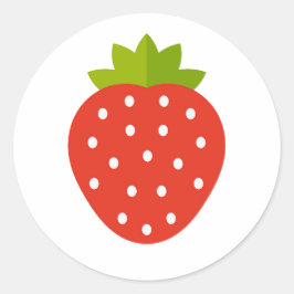 イチゴの果実シール ラウンドシール