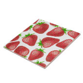 イチゴの水彩模様 タイル (側面)