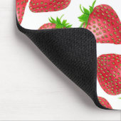 イチゴの水彩模様 マウスパッド (コーナー)
