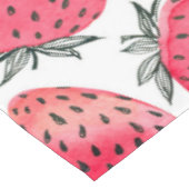 イチゴの水色とインク テーブルクロス (アングル)