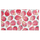 イチゴの水色とインク 枕カバー (正面左)