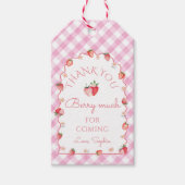 イチゴの波打ち感謝ベリー多く ギフトタグ (正面)