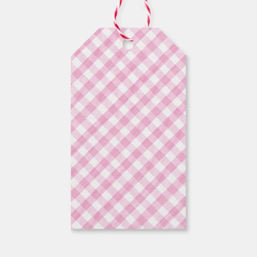 イチゴの波打ち感謝ベリー多く ギフトタグ (裏面)