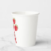 イチゴの甘い二つ目の誕生日 紙コップ (左)