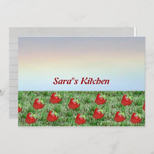 イチゴの畑 (正面/裏面)