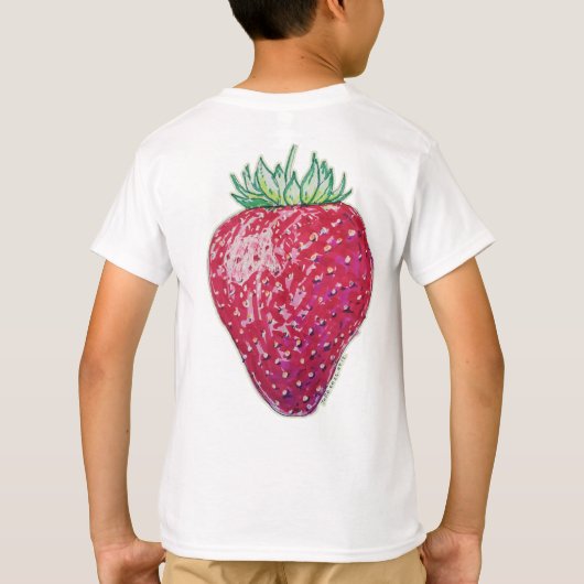 イチゴの立姿 Tシャツ (裏面)