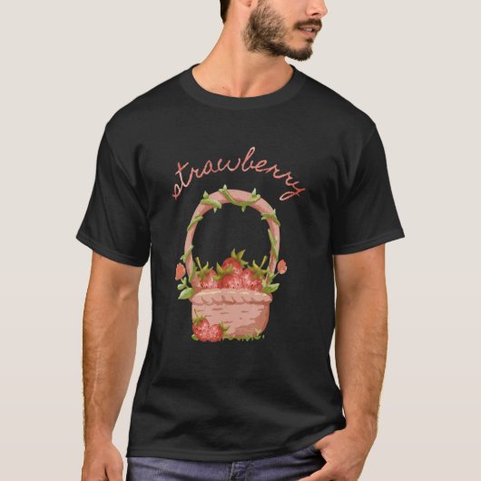 イチゴの絵 Tシャツ (正面)