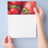 イチゴの背景 チラシ (手)