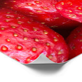 イチゴの背景 ポスター (角)