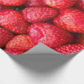 イチゴの背景 ラッピングペーパー (コーナー)