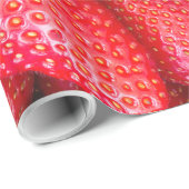 イチゴの背景 ラッピングペーパー (ロールコーナー)