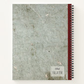 イチゴの花と果実のパーソナライズされた房 ノートブック (裏面)