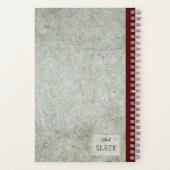 イチゴの花と果実のパーソナライズされた房 ノートブック (裏面)