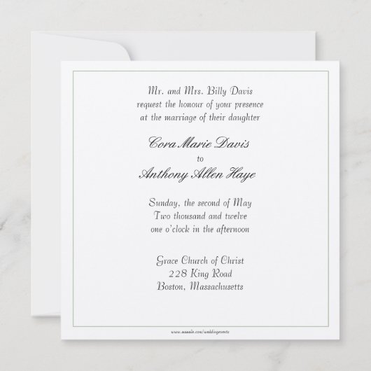 イチゴの花 セーブザデート (裏面)