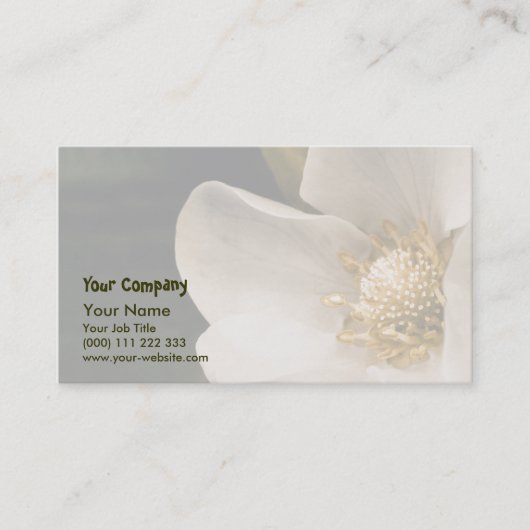 イチゴの花 名刺 (正面)