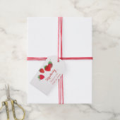 イチゴの茎 ギフトタグ (より糸付き)