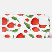 イチゴの葉っぱ柄iPhoneケース Case-Mate iPhoneケース (裏面 (横))