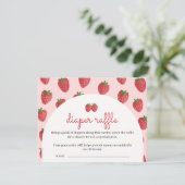 イチゴの赤ちゃんシャワーディーパーラッフルカード (スタンド正面)