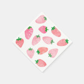 イチゴの赤ちゃんシャワー スタンダードカクテルナプキン (角)