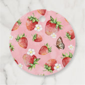 イチゴの赤ちゃんシャワー フェイバータグ (裏面)