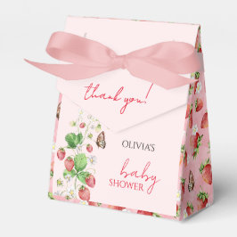 イチゴの赤ちゃんシャワー フェイバーボックス