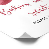 イチゴの赤ちゃんシャワー – ベビーは甘い ポスター (角)