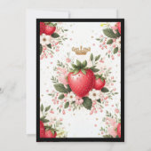 イチゴの赤ちゃんシャワー |ベリースウィート招待状 招待状 (裏面)