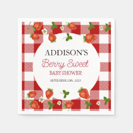 イチゴの赤ちゃんシャワー |ベリースウィート スタンダードカクテルナプキン
