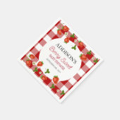 イチゴの赤ちゃんシャワー |ベリースウィート スタンダードカクテルナプキン (角)