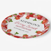 イチゴの赤ちゃんシャワー |ベリースウィート ペーパープレート (アングル)