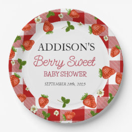 イチゴの赤ちゃんシャワー |ベリースウィート ペーパープレート