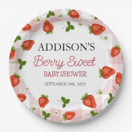 イチゴの赤ちゃんシャワー |ベリースウィート ペーパープレート