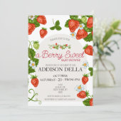イチゴの赤ちゃんシャワー |ベリースウィート 招待状 (スタンド正面)