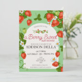 イチゴの赤ちゃんシャワー |ベリースウィート 招待状 (スタンド正面)