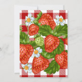 イチゴの赤ちゃんシャワー |ベリースウィート 招待状 (裏面)