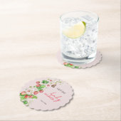 イチゴの赤ちゃんシャワー ペーパーコースター (インサイチュ)