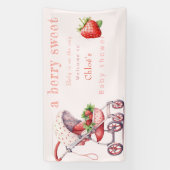 イチゴの赤ちゃんシャワー 横断幕 (縦)