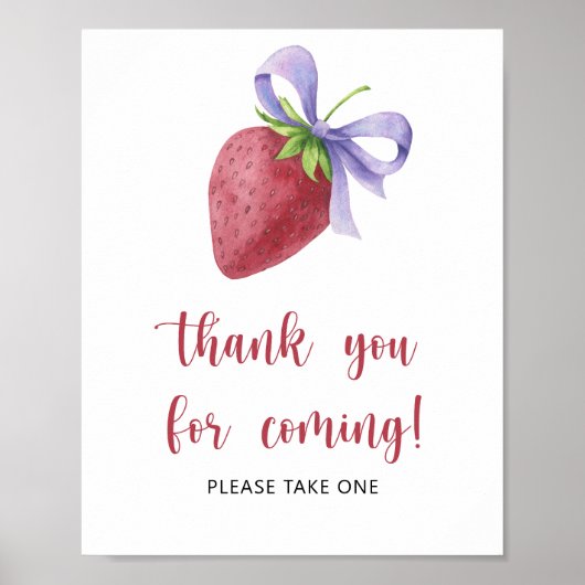 イチゴの赤ちゃん感謝していのシャワー – あなた来は ポスター (正面)