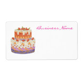 イチゴの2段ケーキ ラベル (正面)