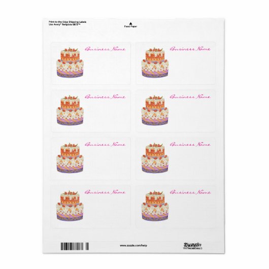 イチゴの2段ケーキ ラベル (フルシート)